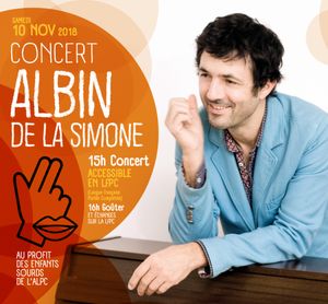 10/11/2018>Albin de la Simone en concert (lfPC) à 15:00 @Saint Christophe de Javel Paris 15